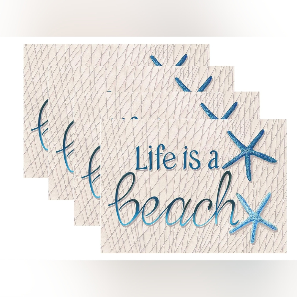 Benson Mills - Life is a Beach Placemats, 12 X 16